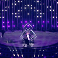 Protestor runs onstage and steals microphone during UK’s Eurovision performance