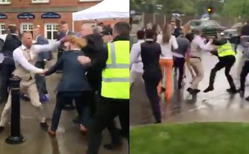 Shocking footage shows brawl breaking out at Ascot