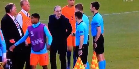 Martin O’Neill confronts referee following Ireland U17 penalty controversy