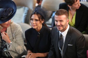 David Beckham broke church etiquette at the royal wedding