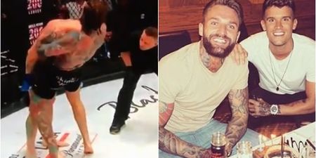 Geordie Shore’s Aaron Chalmers makes Bellator debut and chokes opponent out cold