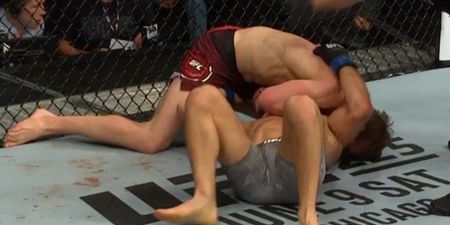 Arnold Allen refuses to give in and chokes his way to stunning victory