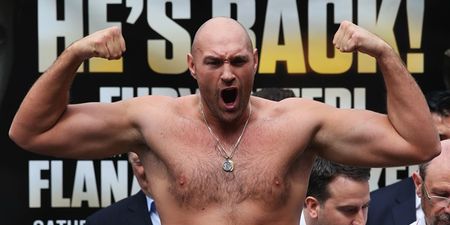 Tyson Fury weighs in for comeback fight and is considerably bigger than his opponent