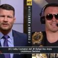 Michael Bisping tears into Colby Covington to his face after interim title win