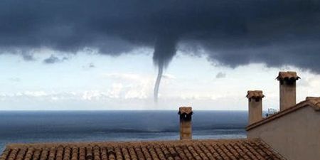 Huge tornado storms next to Love Island villa, flood warning for Majorca issued