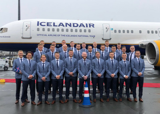 Iceland include Euro 2016 viral traffic cone in official World Cup team photo