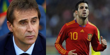 Cesc Fabregas jokes Julen Lopetegui’s dismissal might help his selection hopes