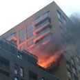 Sixty firefighters battle blaze at high-rise tower block in south London