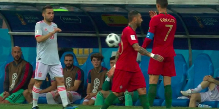 Cristiano Ronaldo had the last laugh after gloriously petty incident with Jordi Alba