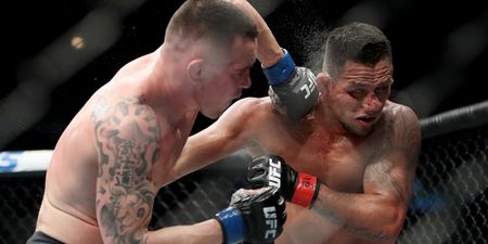 Rafael dos Anjos’ ear almost fell off during UFC 225 defeat to Colby Covington