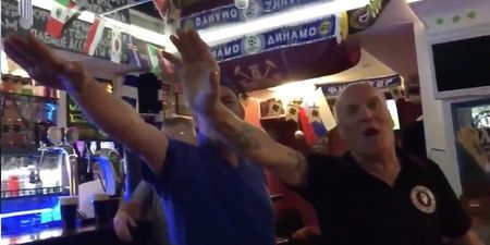WATCH: England fans perform Nazi salutes in Russia