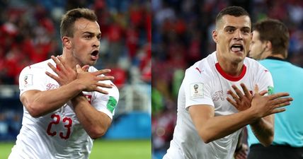 Meaning of Shaqiri and Xhaka’s celebration against Serbia means they face two-game ban