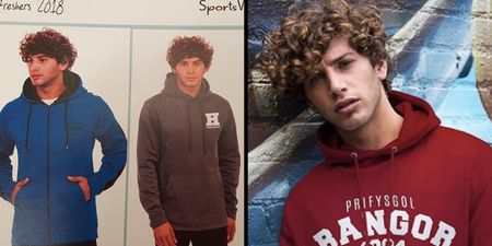 Once upon a time Eyal modelled a series of freshers hoodies