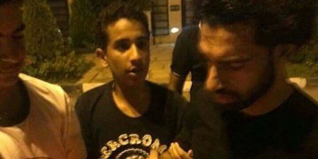 Mo Salah greets hundreds of fans who flocked to his house in Egypt
