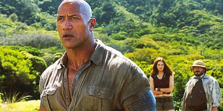 The Rock announces Jumanji sequel and somehow ends up in a feud with Busted