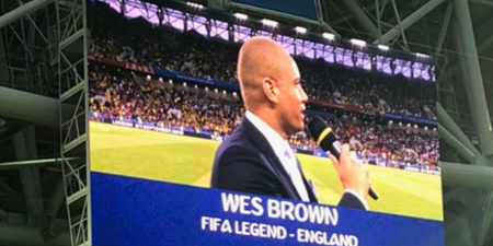 People were confused at the ‘FIFA Legend’ who appeared before England vs Colombia