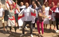 Danny Dyer and Eastenders cast sing “Three Lions” ahead of World Cup quarter-final