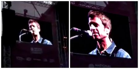 ‘It so f****** isn’t’:  Watch Noel Gallagher react on-stage to crowd singing ‘Football’s Coming Home’