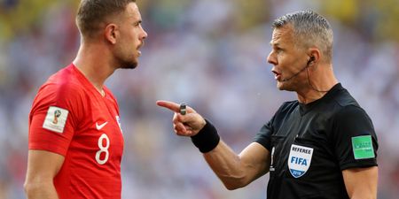 Concerned England fans are making the same joke about the referee against Sweden