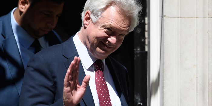 LONDON, ENGLAND - JULY 02: Brexit Secretary David Davis leaves number 10, Downing Street on July 2, 2018 in London, England. (Photo by Leon Neal/Getty Images)