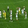England supporters serenade players with rousing rendition of ‘Don’t Look Back in Anger’