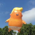Trump angry baby blimp takes flight in London’s Parliament Square