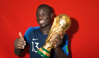 What happened when N’Golo Kanté got the World Cup trophy sums him up perfectly