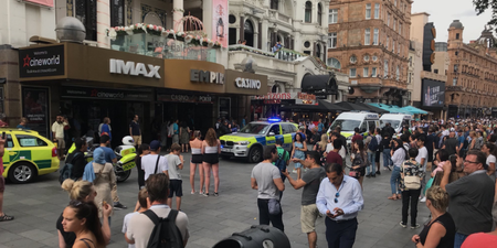 Armed response police flood Leicester Square after casino stabbing