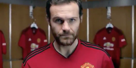 Video showing Juan Mata modelling Man United’s new home shirt is leaked
