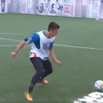 Neymar barges kid off ball after he takes the ball off him in 5-a-side game