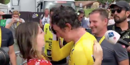 Geraint Thomas in tears as he is set to become Tour de France champion