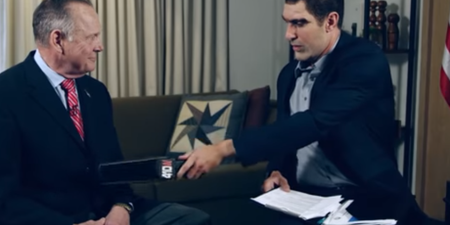 WATCH: Sacha Baron Cohen uses a “paedophile detector” on an American politician