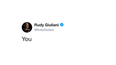 Figuring out why Rudy Giuliani tweeted ‘You’