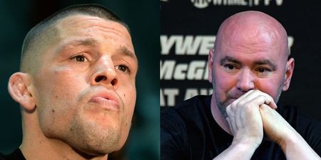 Apparently, Nate Diaz’s bizarre protest continued at UFC 227