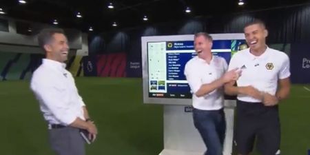 Jamie Carragher pulls brilliant prank on Wolves’ Conor Coady