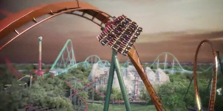 WATCH: The world’s fastest, tallest and longest dive roller coaster looks utterly terrifying