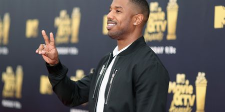 Michael B Jordan surprises girl who took a cardboard cut-out of him to the prom
