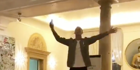 Nothing to see here, just Cristiano Ronaldo singing his Juventus initiation song