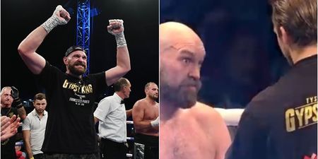Interesting exchange took place between Tyson Fury and trainer before 10th round