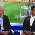 Important news as Joleon Lescott looks like he’s not wearing any trousers live on TV