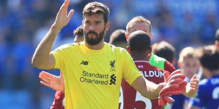 Liverpool goalkeeper Alisson exchanged words with teammate after howler