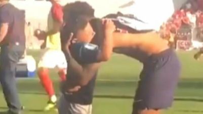 Young PSG fan in tears as Neymar gifts him his shirt after win over Nimes