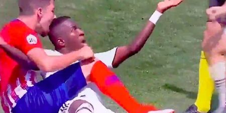 Vinicius Jr. bitten on the head after scoring brace against Atletico Madrid’s reserves