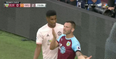 Marcus Rashford shown straight red card for violent conduct after clash with Phil Bardsley