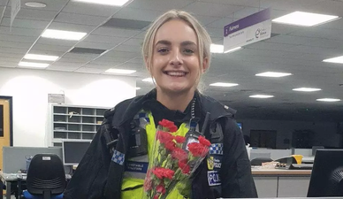 Man buys flowers for police officer who talked him down from bridge