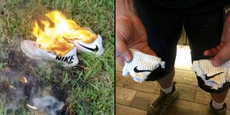 Americans show Nike who’s boss by destroying clothes they have already paid for