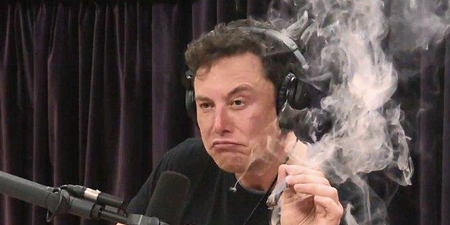 Watch Elon Musk smoke weed on the Joe Rogan Experience