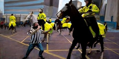 Someone has painted the Newcastle fan punching a horse and it’s going for over £1,000