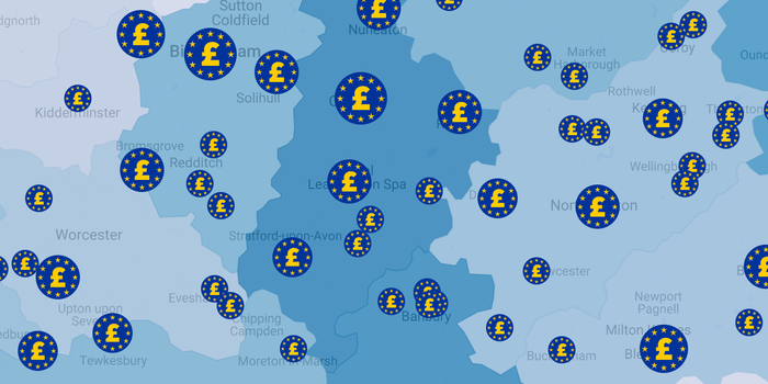 EU funding map