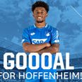 Reiss Nelson scores with his first touch in the Bundesliga